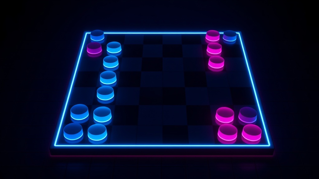 NEON CHECKERS