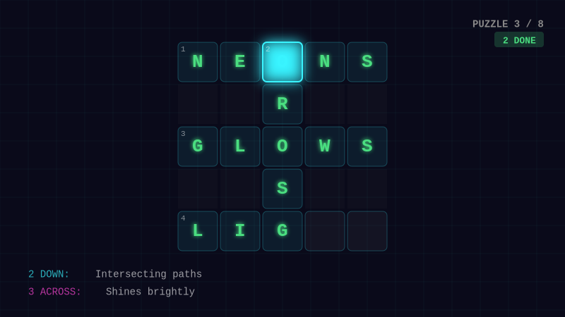 NEON CROSSWORD