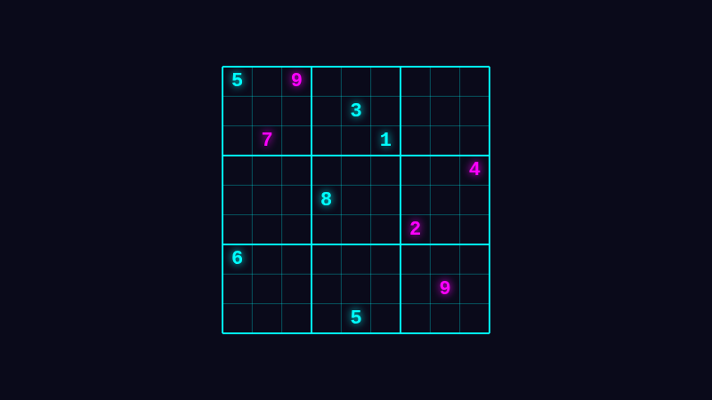 NEON SUDOKU
