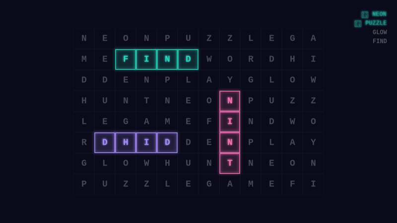 NEON WORDSEARCH